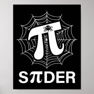 Póster Spider Pi Spider Science Math Teacher Funny Spider