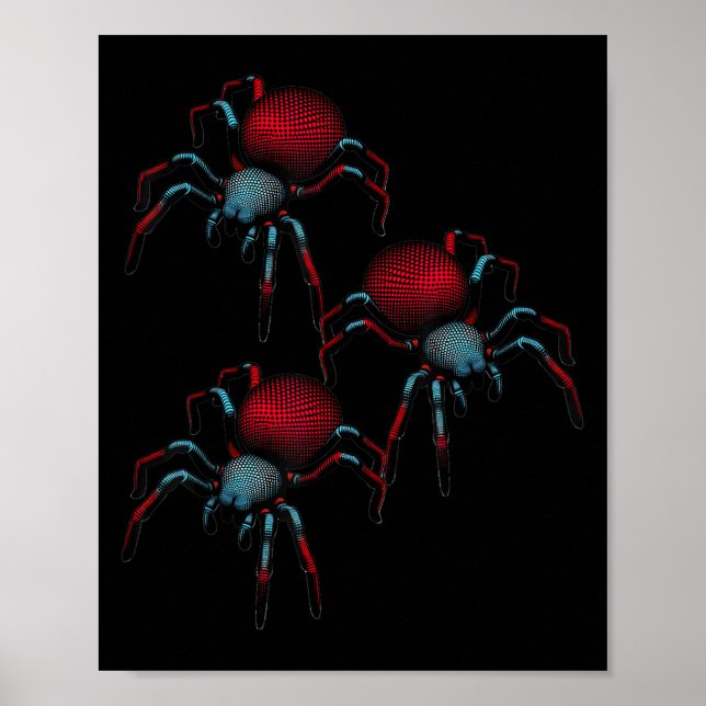 Póster Spider Spider Spider 3d Mujer Hombre Chica (Frente)