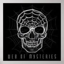 Póster Spiderweb Skull