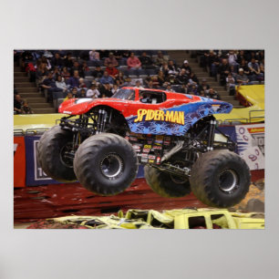 Póster Spidey Monster Truck Print