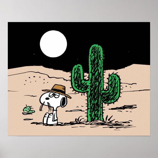 Póster Spike en el desierto de Moonlit (Frente)