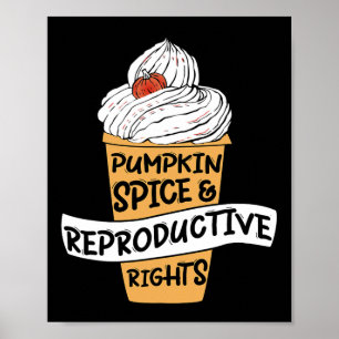 Póster Spin de calabaza Derechos Reproductivos Elección F