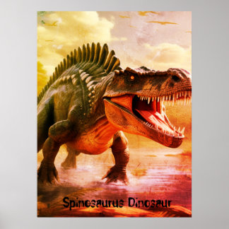 Póster Spinosaurus Dinosaur Vivid Bedroom Wall