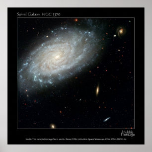 Póster Spiral Galaxy NGC 3370