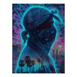 Póster  Spirit of a West Coast Legend – Neon Tribute