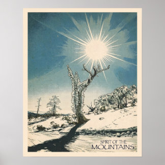 Póster Spirit of the mountain - Art Print ポスター