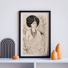 Póster Spiritual Boho Woman Print
