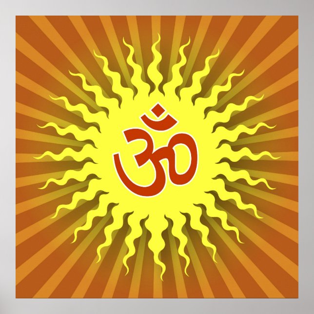 Póster Spiritual Om Symbol (Frente)