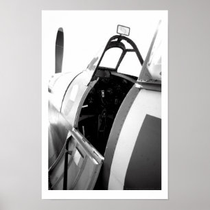 Póster Spitfire Cockpit
