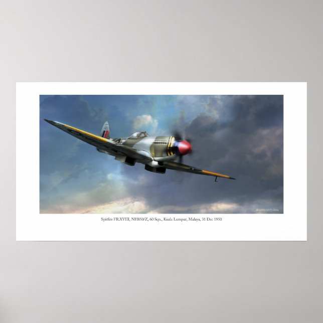 Póster Spitfire FR.XVIII (Frente)