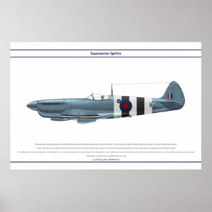 Póster Spitfire GB 16 Sqn 2