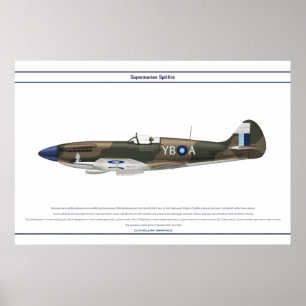Póster Spitfire GB 17 Square 1