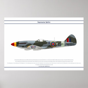 Póster Spitfire GB 28 Square 1