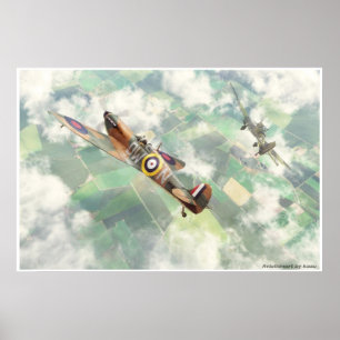 Póster Spitfire Supermarino Mk.1