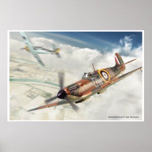 Póster Spitfire Supermarino Mk.1