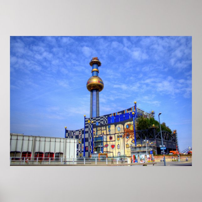 Póster Spittelau waste incineration plant (Frente)