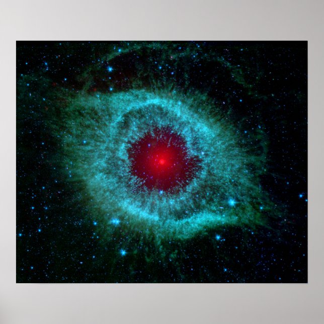 Póster Spitzer infrarrojo Helix Nebula (Frente)