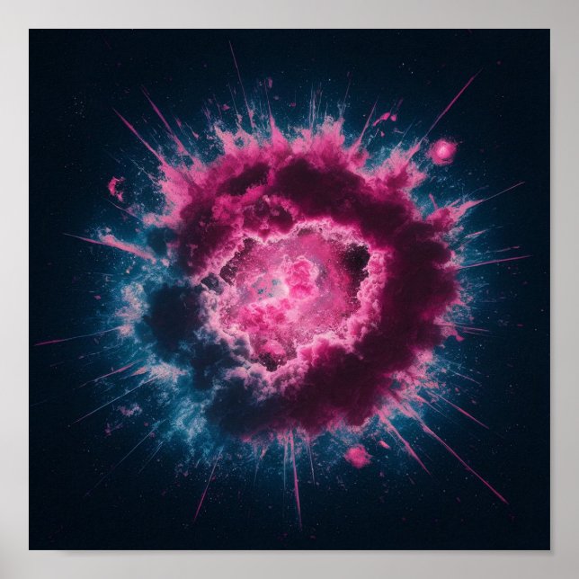 Póster Splash de color (Frente)