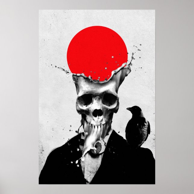 Póster Splash Skull (Frente)