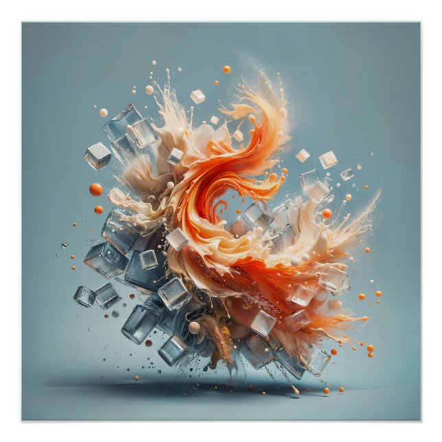 Póster Splash Tropical (Anverso)