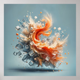 Póster Splash Tropical