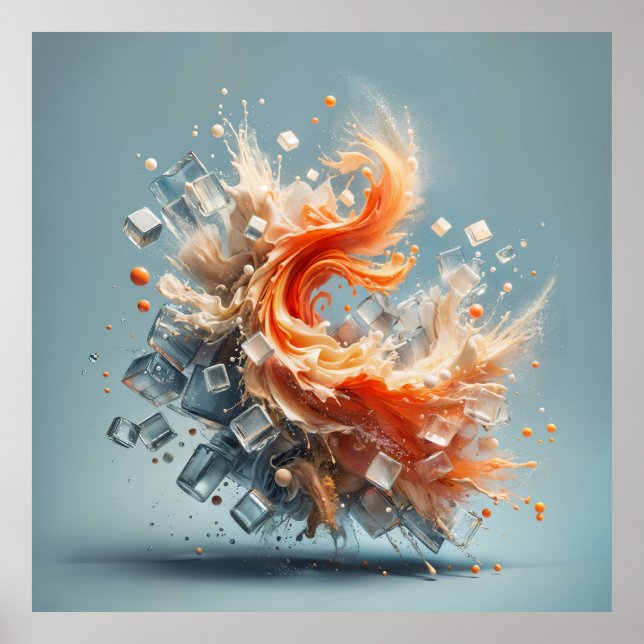 Póster Splash Tropical (Frente)