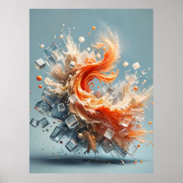 Póster Splash Tropical