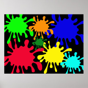 Póster Splat de tinta