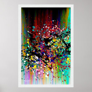 Póster Splatter Mucho Paint Splatter Poster