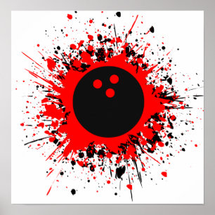 Póster splatz de los bolos