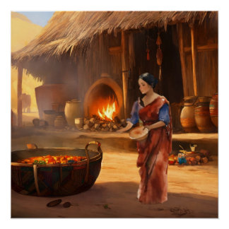 Póster "Splendor sánscrito: Artista indio"