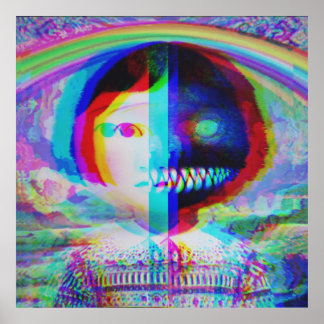 Póster Split Face Nightmare