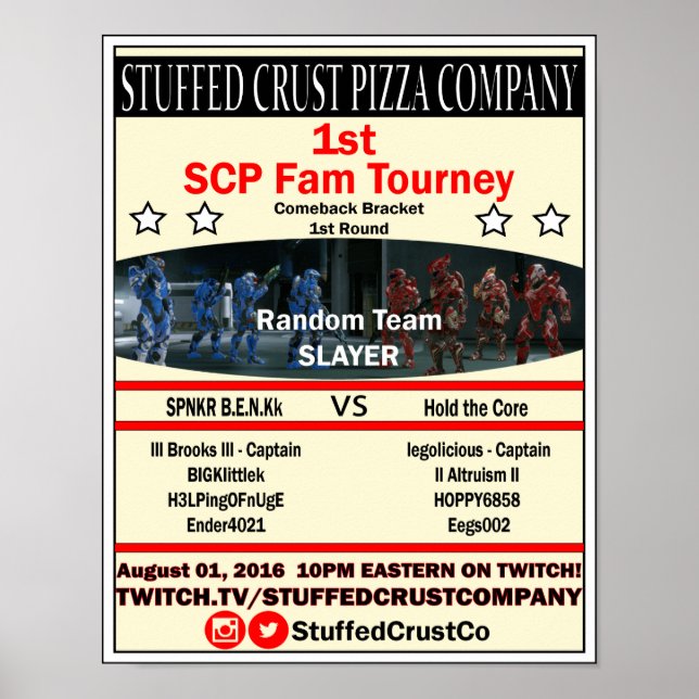 Póster SPNKR B.E.N.Kk vs Mantener el núcleo (Frente)