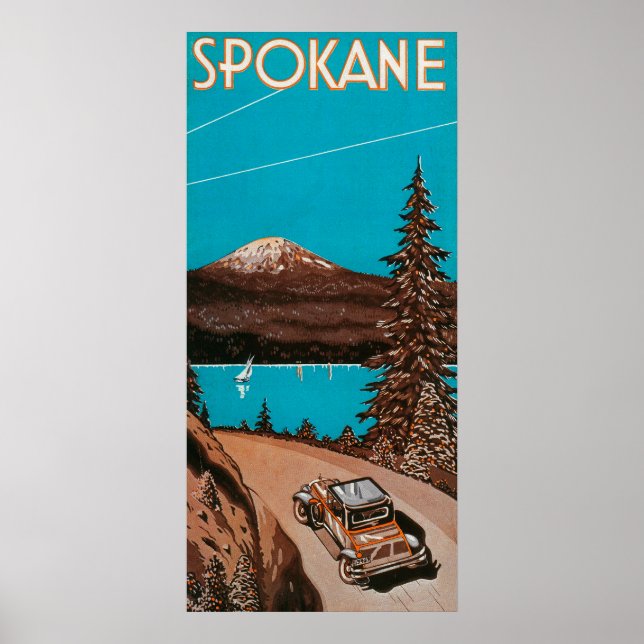 Póster Spokane Poster de publicidad #2Spokane, WA (Frente)