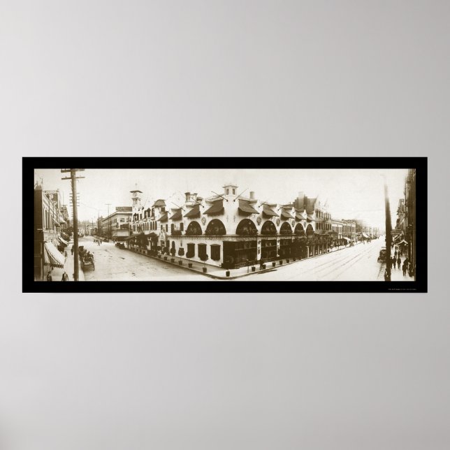 Póster Spokane WA Restaurant Photo 1908 (Frente)