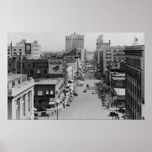 Póster Spokane, Washington - avenida de la orilla