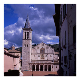 Póster Spoleto Umbria Italia