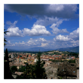 Póster Spoleto Umbria Italia