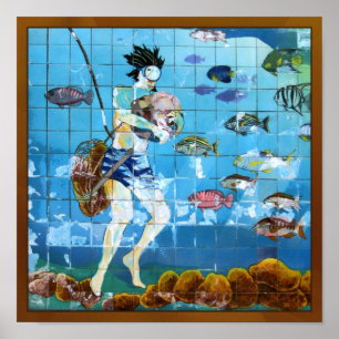 Póster Sponge Diver