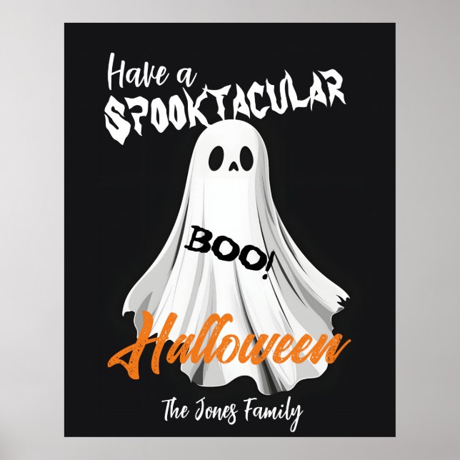 Póster Spooktacular Ghostly Greeting (Frente)