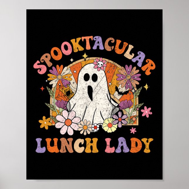 Póster Spooktacular Lunch Lady Happy Halloween Spooky Mat (Frente)