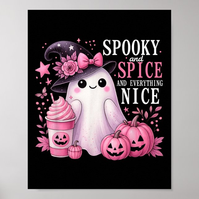 Póster Spooky And Spice And Everything Nice Halloween Pin (Frente)
