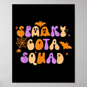 Póster Spooky Cota Squad Certificado Terapia Ocupacional 