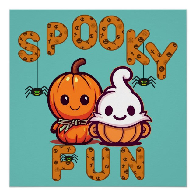 Póster Spooky Fun Friends (Anverso)