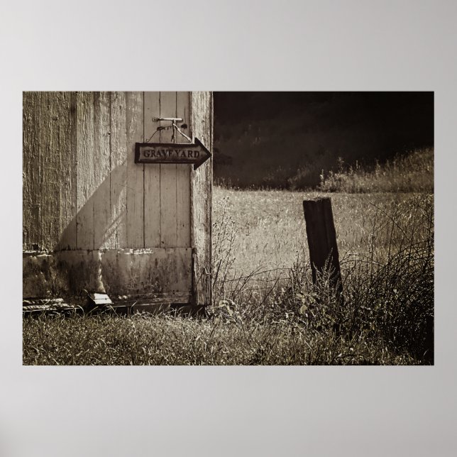 Póster Spooky Graveyard (Frente)