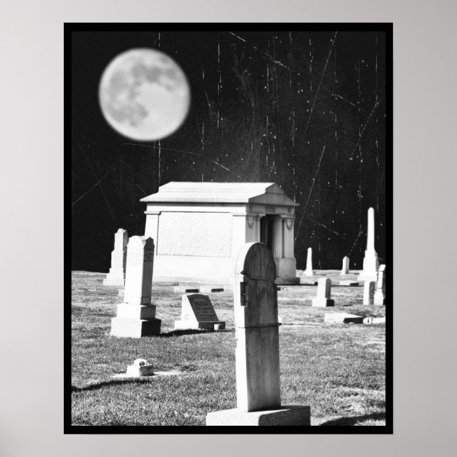 Póster Spooky Graveyard Poster (Frente)