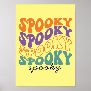 Póster Spooky - Halloween divertida