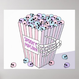 Póster Spooky Popcorn