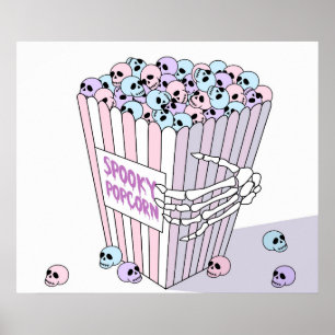 Póster Spooky Popcorn