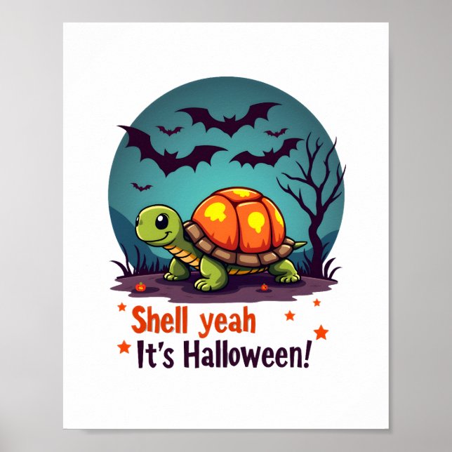 Póster Spooky Shell Surprise Turtle (Frente)